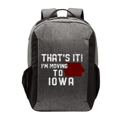 That's It I'm Moving To Iowa Map Funny Iowa Lover Vector Backpack