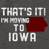 That's It I'm Moving To Iowa Map Funny Iowa Lover Vector Backpack
