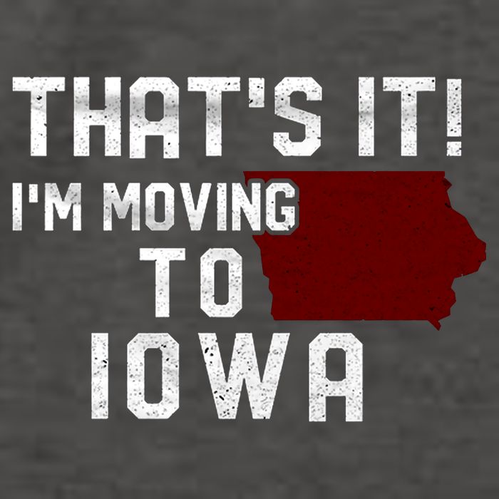 That's It I'm Moving To Iowa Map Funny Iowa Lover Vector Backpack