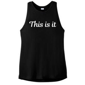 This Is It Ladies PosiCharge Tri-Blend Wicking Tank