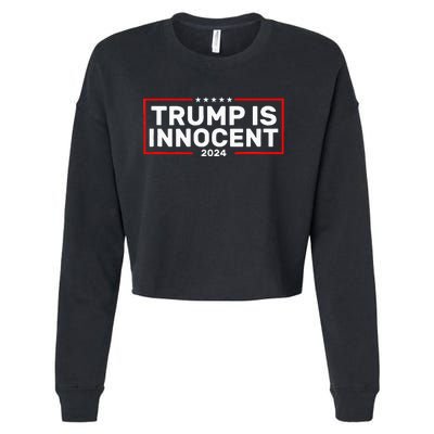 Trump Is Innocent Cropped Pullover Crew