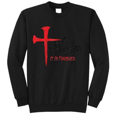 Tetelestai It Is Finished Jesus Last Words On The Cross Zip Hoodie Sweatshirt