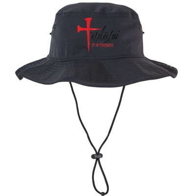 Tetelestai It Is Finished Jesus Last Words On The Cross Zip Hoodie Bucket Hat