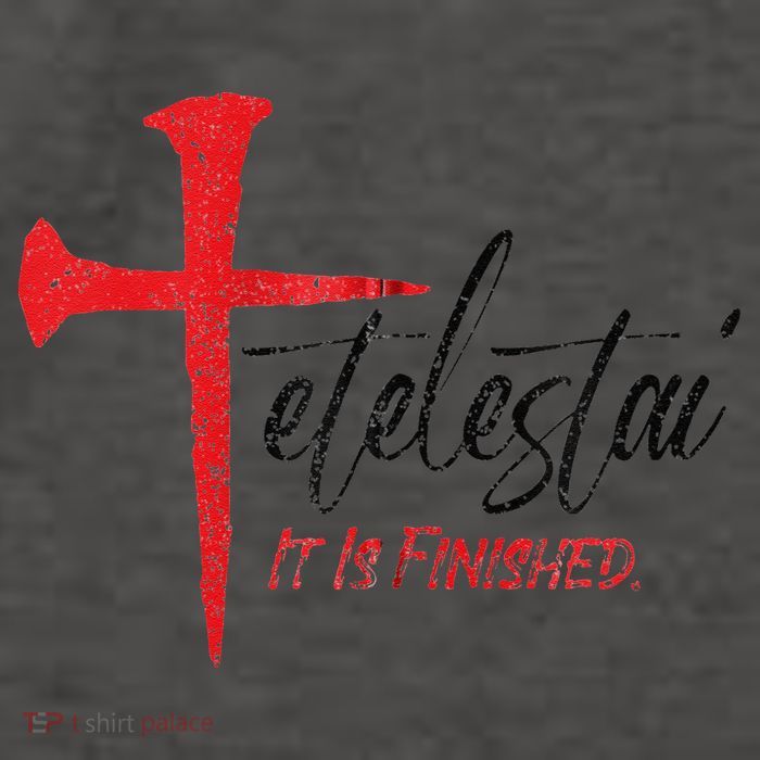 Tetelestai It Is Finished Jesus Last Words On The Cross Zip Hoodie Vector Backpack