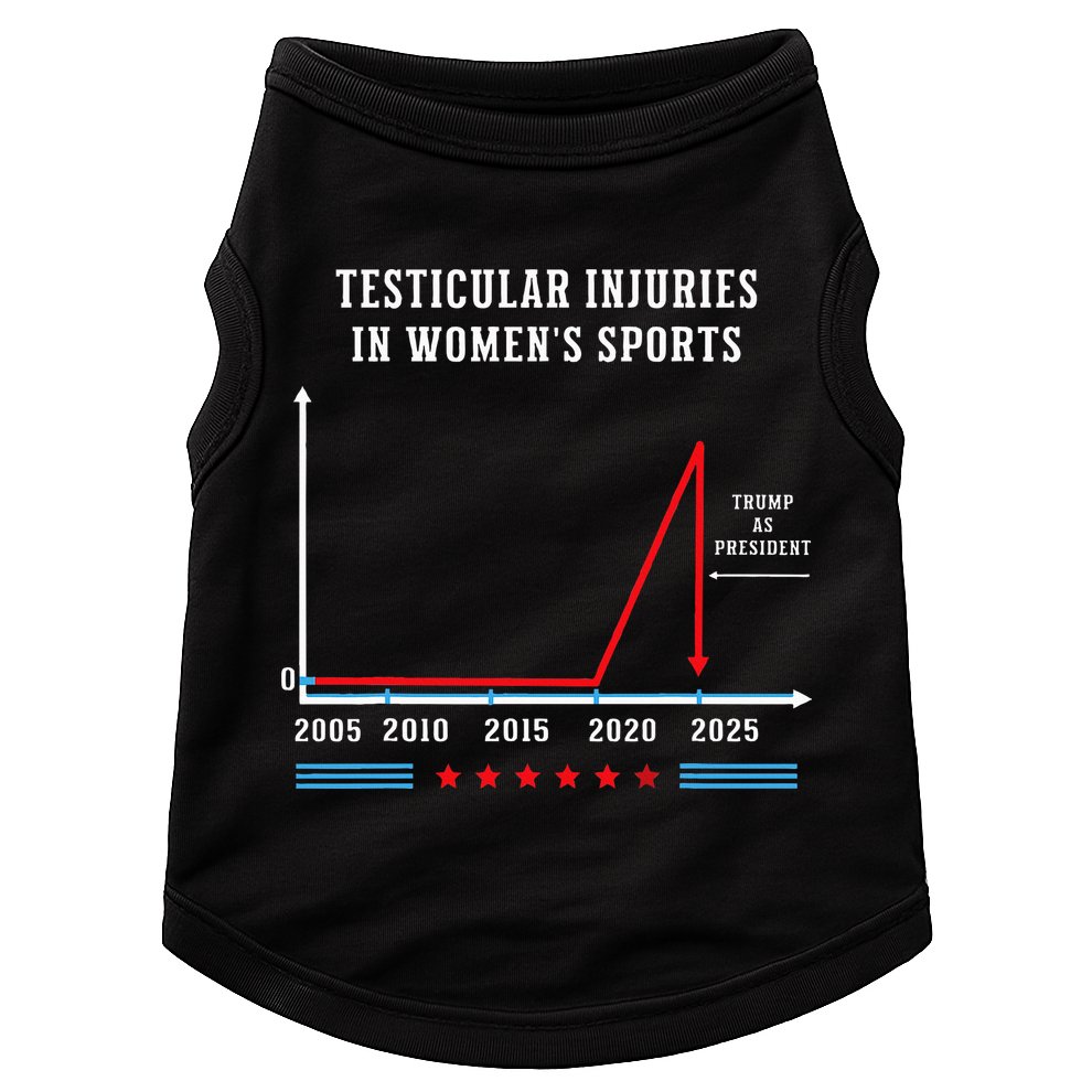 Testicular Injuries In Sports Funny Trump Doggie Tank