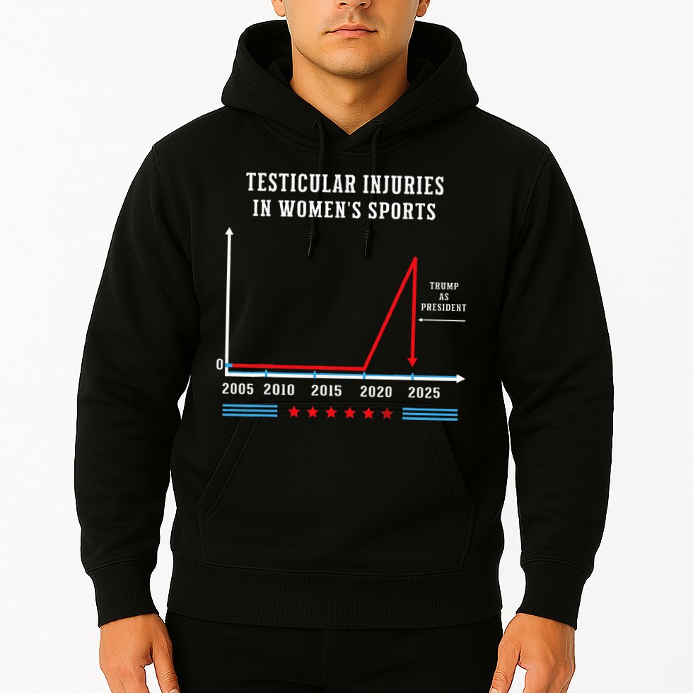 Testicular Injuries In Sports Funny Trump Hoodie