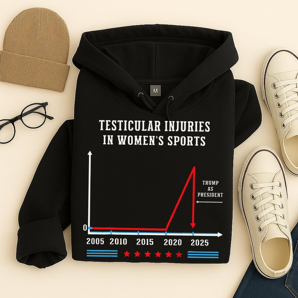 Testicular Injuries In Sports Funny Trump Hoodie