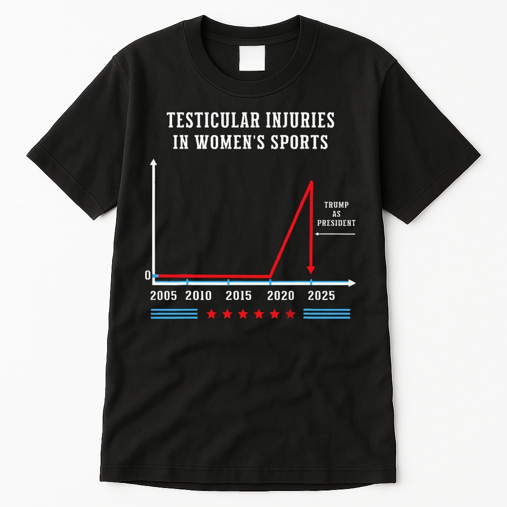 Testicular Injuries In Sports Funny Trump Tall T-Shirt