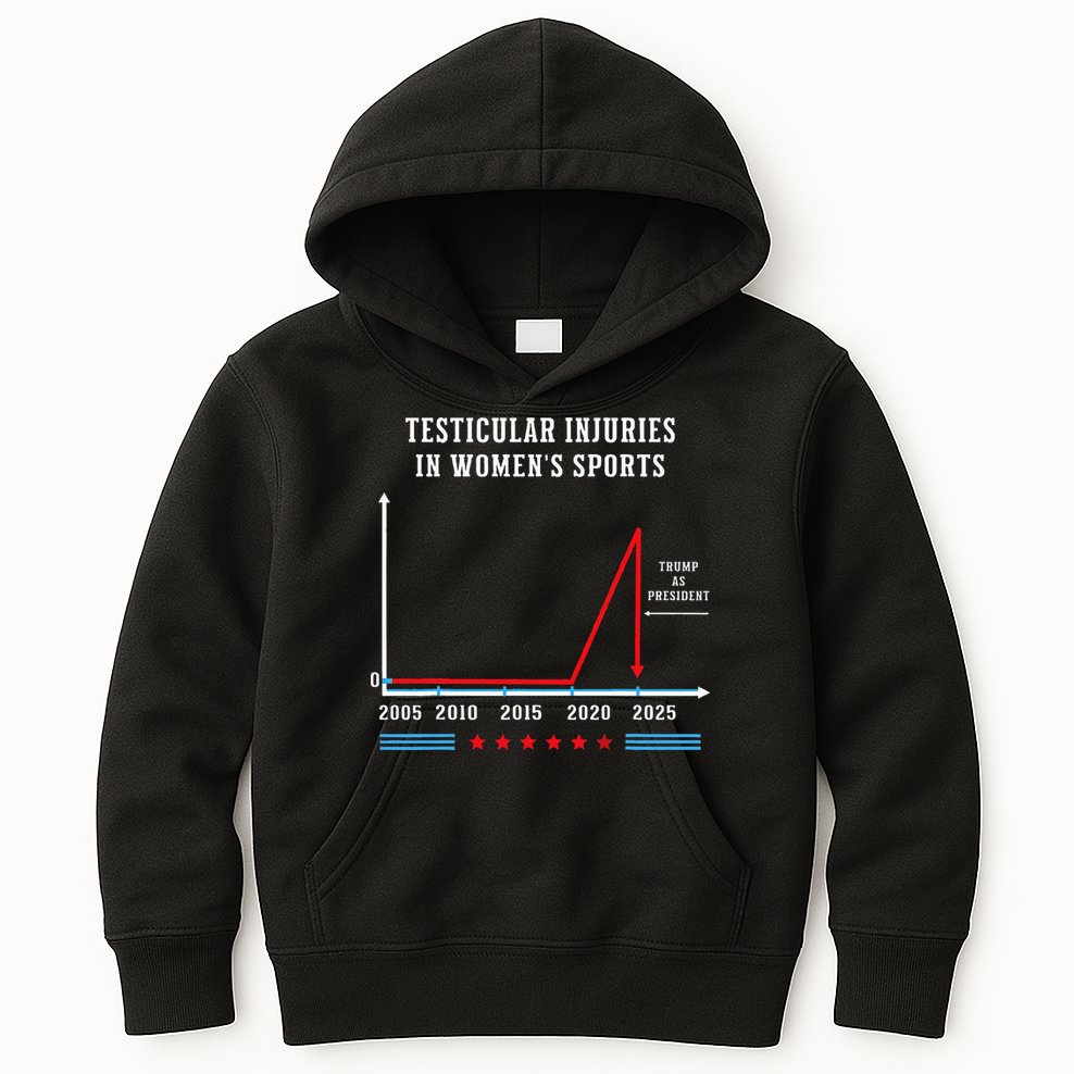 Testicular Injuries In Sports Funny Trump Kids Hoodie