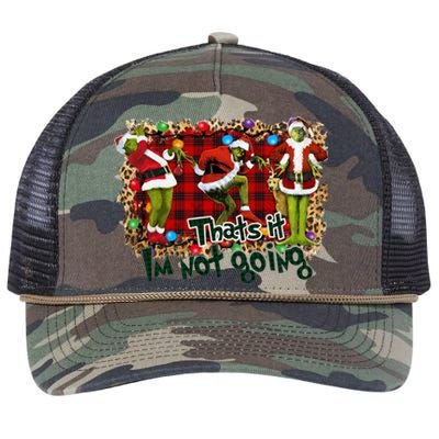 That's It I'm Not Going, Christmas Funny Shirt Retro Rope Trucker Hat Cap