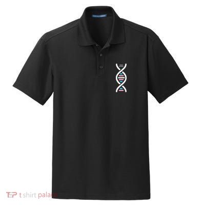 Transgender It's In My DNA Pride Month Dry Zone Grid Polo