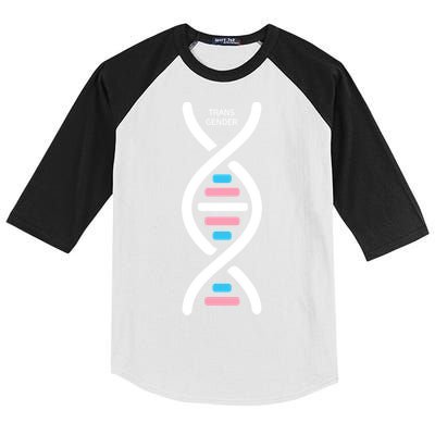 Transgender It's In My DNA Pride Month Kids Colorblock Raglan Jersey