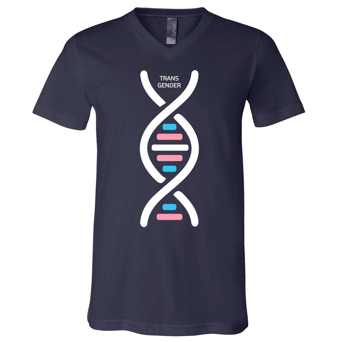 Transgender It's In My DNA Pride Month V-Neck T-Shirt