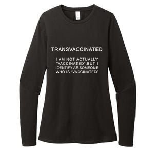 Transvaccinated I Identify As Someone Who Is Vaccinated Womens CVC Long Sleeve Shirt