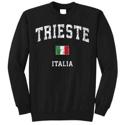 Trieste Italy Italia Vintage Athletic Sports Sweatshirt