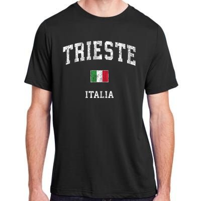 Trieste Italy Italia Vintage Athletic Sports Adult ChromaSoft Performance T-Shirt