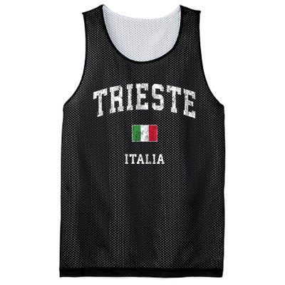 Trieste Italy Italia Vintage Athletic Sports Mesh Reversible Basketball Jersey Tank