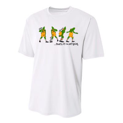 That's It I'm Not Going Funny Grinchmas Performance Sprint T-Shirt