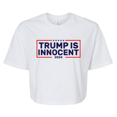 Trump Is Innocent Bella+Canvas Jersey Crop Tee