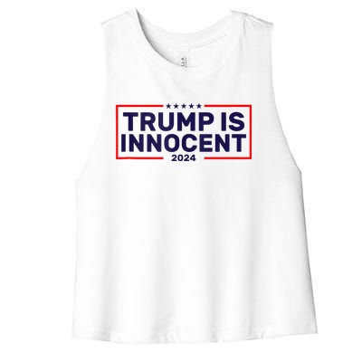 Trump Is Innocent Women's Racerback Cropped Tank