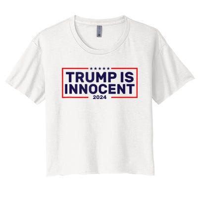 Trump Is Innocent Women's Crop Top Tee