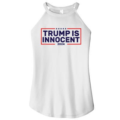 Trump Is Innocent Women’s Perfect Tri Rocker Tank