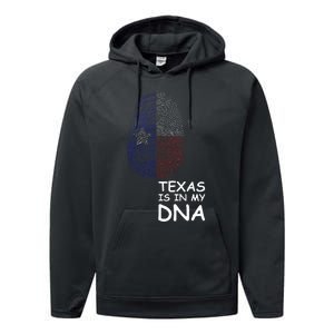 Texas Is In My Dna Performance Fleece Hoodie