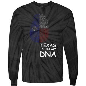 Texas Is In My Dna Tie-Dye Long Sleeve Shirt