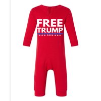 Trump Is Innocent Free Trump 2024 Infant Fleece One Piece