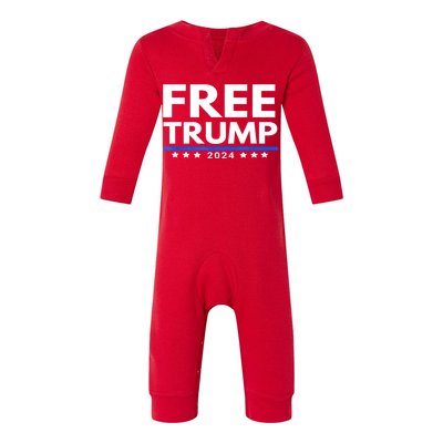 Trump Is Innocent Free Trump 2024 Infant Fleece One Piece