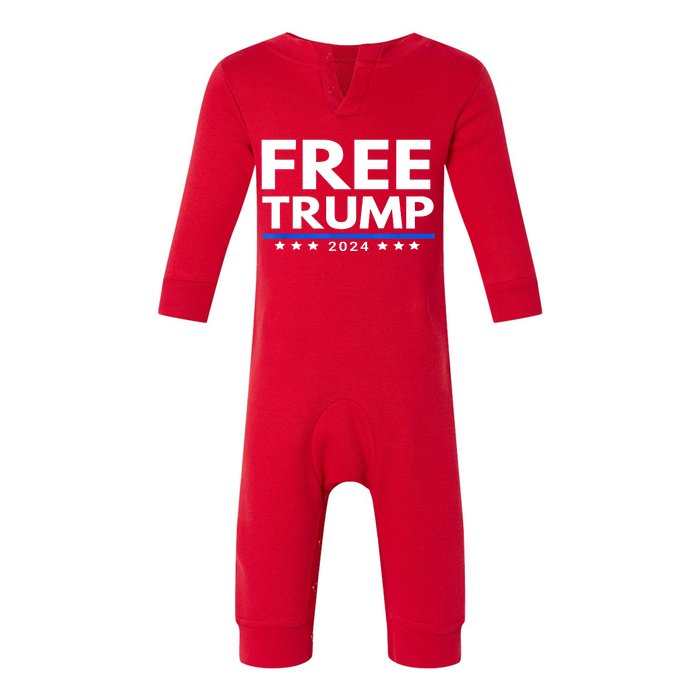 Trump Is Innocent Free Trump 2024 Infant Fleece One Piece