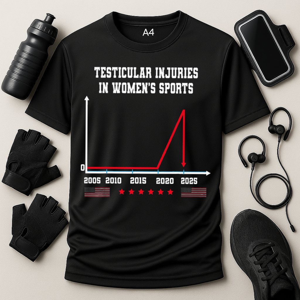 Testicular Injuries in Women's Sports Quirky Cooling Performance Crew T-Shirt