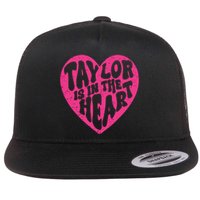 Taylor Is In The Heart Groovy 80s Vintage Flat Bill Trucker Hat