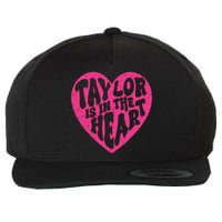 Taylor Is In The Heart Groovy 80s Vintage Wool Snapback Cap