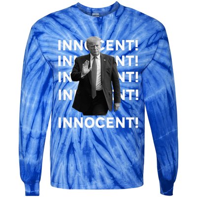 Trump Is Innocent Tie-Dye Long Sleeve Shirt