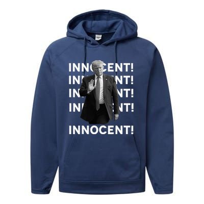 Trump Is Innocent Performance Fleece Hoodie