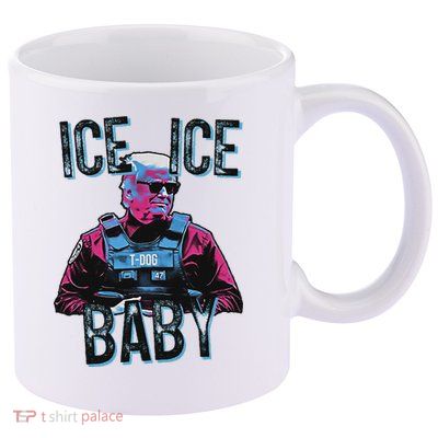 Trump Ice Ice Baby 11oz C Handle Ceramic Mug