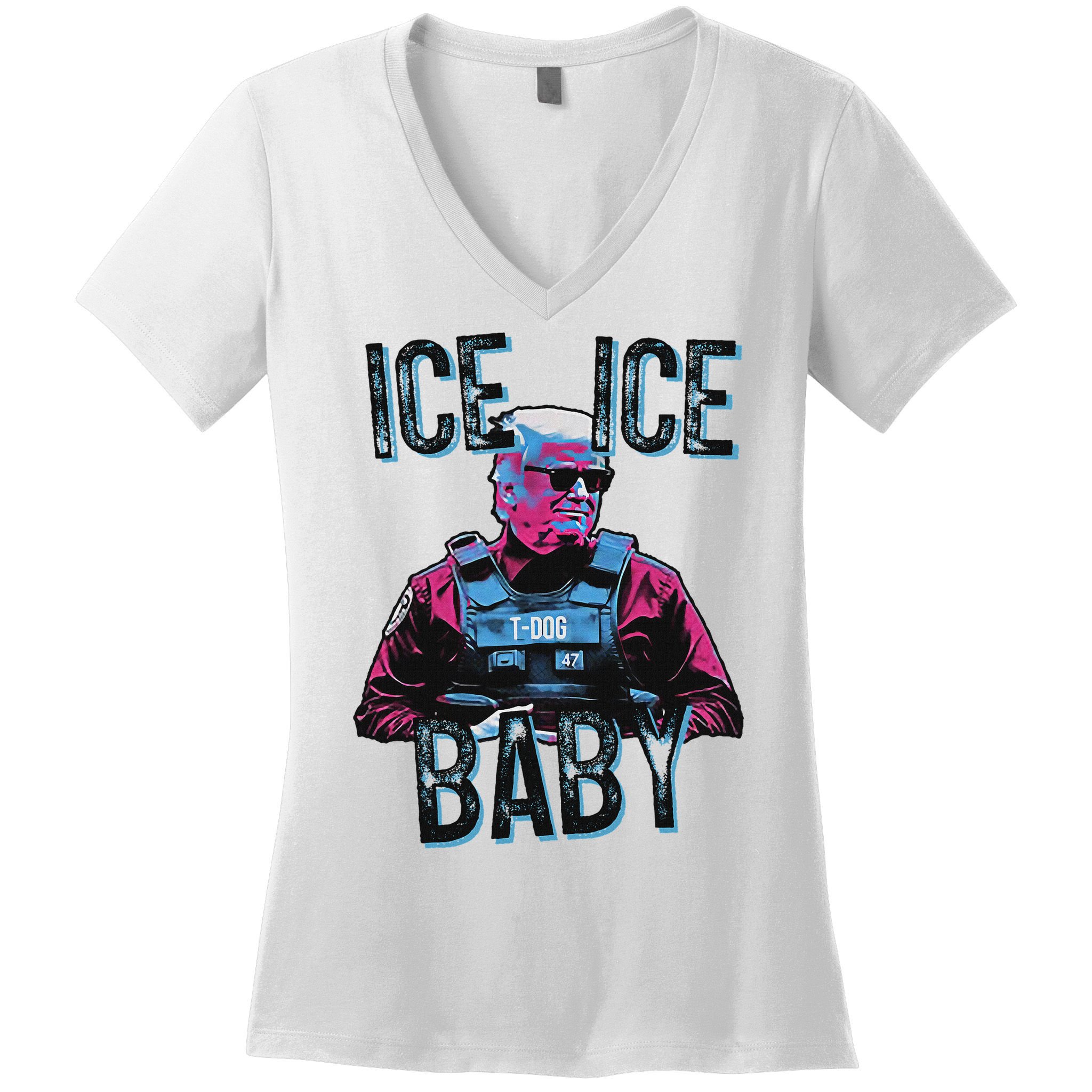 Trump Ice Ice Baby Women's V-Neck T-Shirt