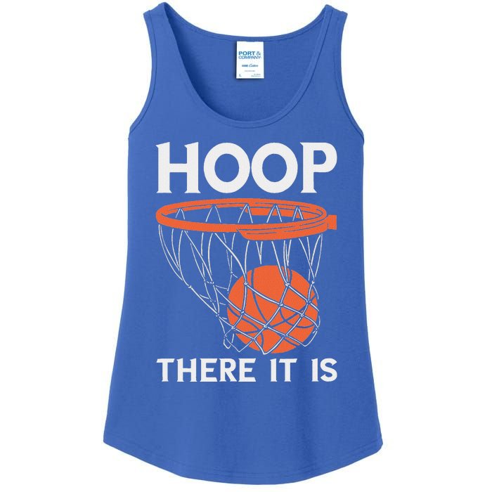 There It Is Basketball Hoop Game Baller Ladies Essential Tank