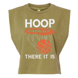 There It Is Basketball Hoop Game Baller Garment-Dyed Women's Muscle Tee