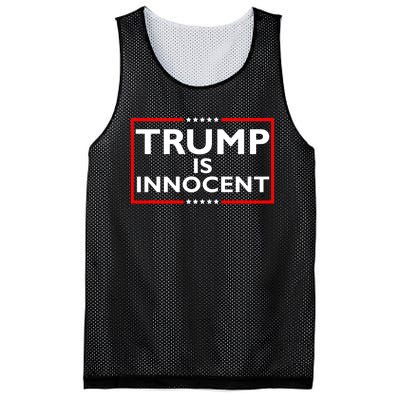 Trump Is Innocent Funny Pro Trump Political Supporter Mesh Reversible Basketball Jersey Tank