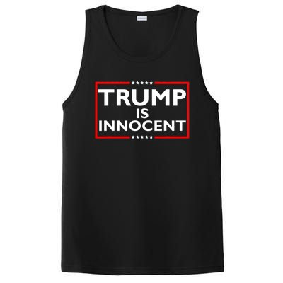 Trump Is Innocent Funny Pro Trump Political Supporter PosiCharge Competitor Tank