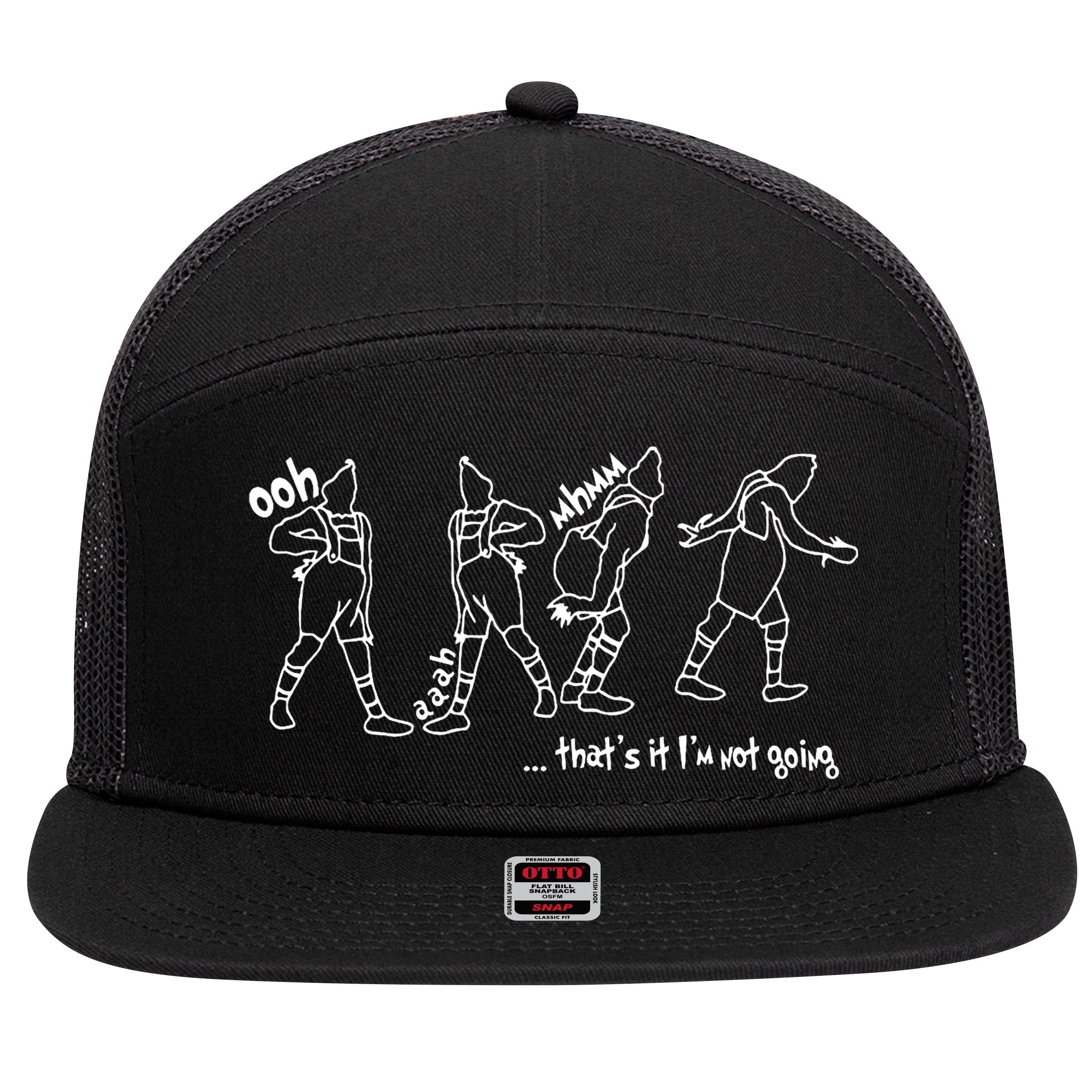 That's It I'm Not Going Funny X Mas 7 Panel Mesh Trucker Snapback Hat
