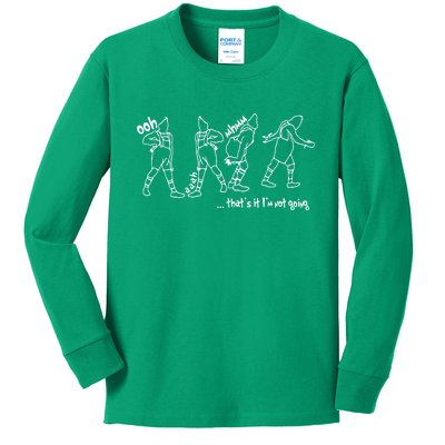 That's It I'm Not Going Funny X Mas Kids Long Sleeve Shirt