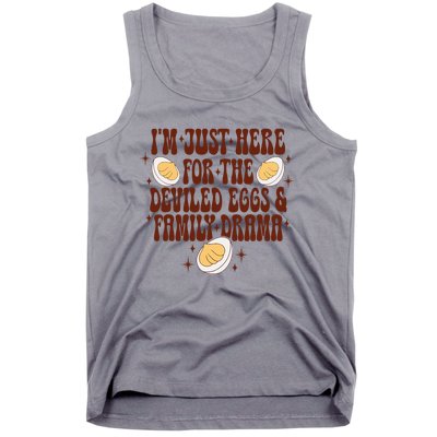 Thanksgiving Im Just Here For The Deviled Eggs Tank Top