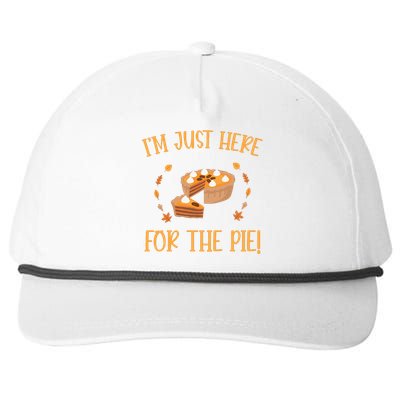 Thanksgiving I’m Just Here For The Pie Gift Snapback Five-Panel Rope Hat