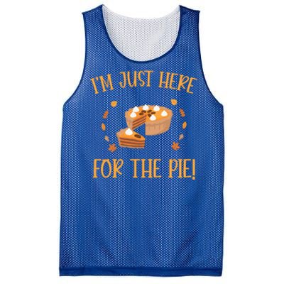 Thanksgiving I’m Just Here For The Pie Gift Mesh Reversible Basketball Jersey Tank