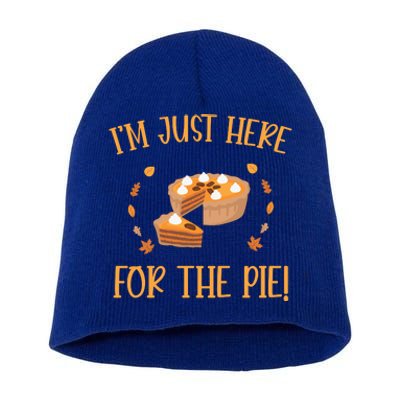 Thanksgiving I’m Just Here For The Pie Gift Short Acrylic Beanie