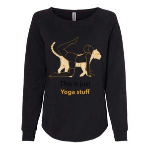 This Is Just Yoga Stuff Gift Womens California Wash Sweatshirt