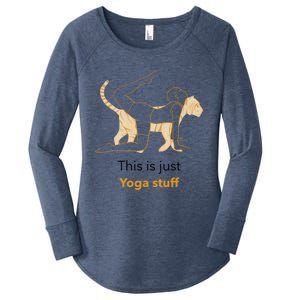 This Is Just Yoga Stuff Gift Women's Perfect Tri Tunic Long Sleeve Shirt